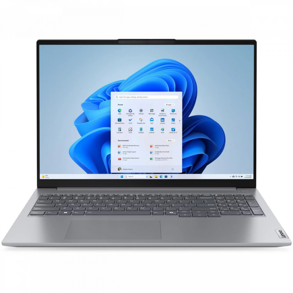 Ноутбук Lenovo ThinkBook 16 G7 ARP 21MWA0ATIN 16 ", WUXGA 1920x1200 (16:10), AMD, Ryzen 7, 16 Гб, 512 ГБ, AMD Radeon 680M - миниатюра 5