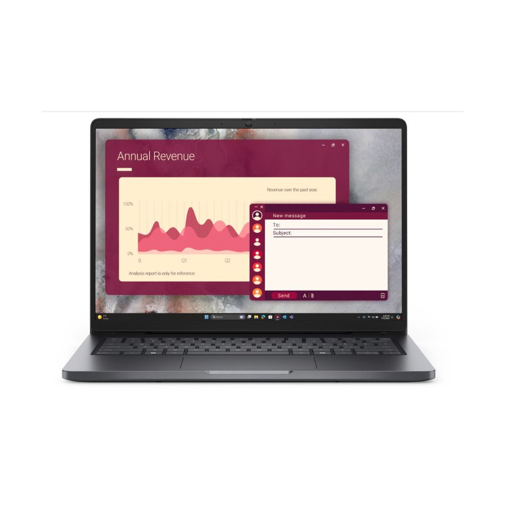 Ноутбук Dell Pro 14 PC14250 210-BQHF/BTO108_PC14250_EMEA 14 ", WUXGA 1920x1200 (16:10), Intel, Core Ultra 7, 32 Гб, 512 ГБ, Intel Graphics, Windows 11 Pro - миниатюра 4