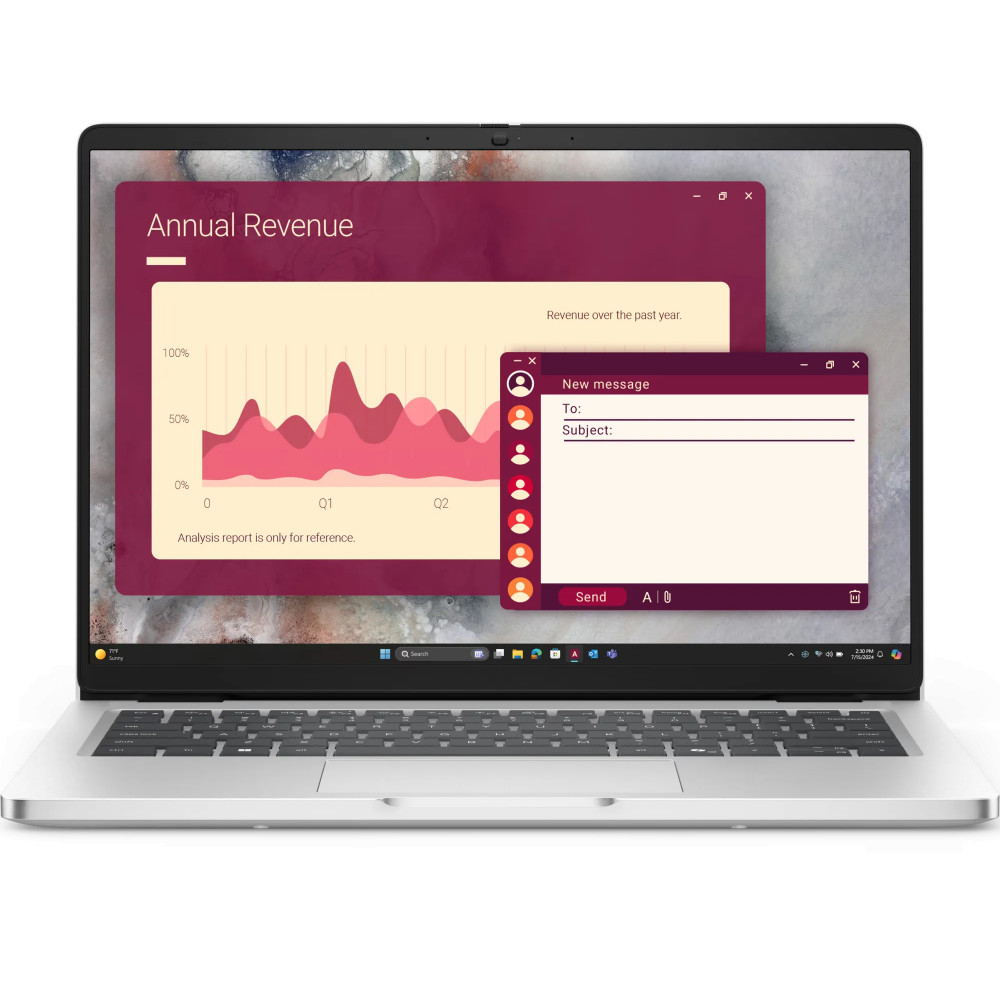 Ноутбук Dell Pro 14 PC14250 210-BQHF/BTO120_PC14250_EMEA 14 ", WUXGA 1920x1200 (16:10), Intel, Core Ultra 5, 16 Гб, 512 ГБ, Intel Graphics, Windows 11 Pro - миниатюра 7