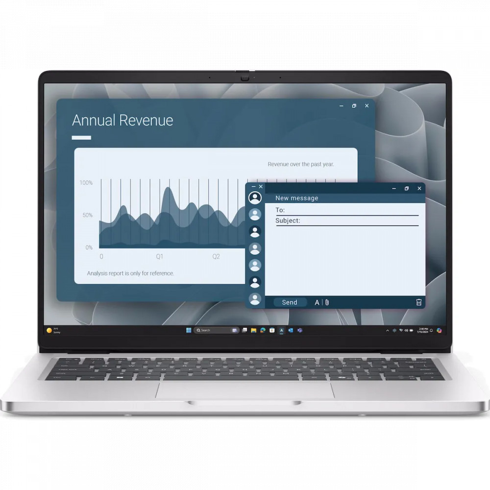 Ноутбук Dell Pro 14 PC14255 210-BQQC/BTO603_PC14255_EMEA 14 ", WUXGA 1920x1200 (16:10), AMD, Ryzen AI 7, 16 Гб, 1 ТБ, AMD Radeon, Windows 11 Pro - миниатюра 7