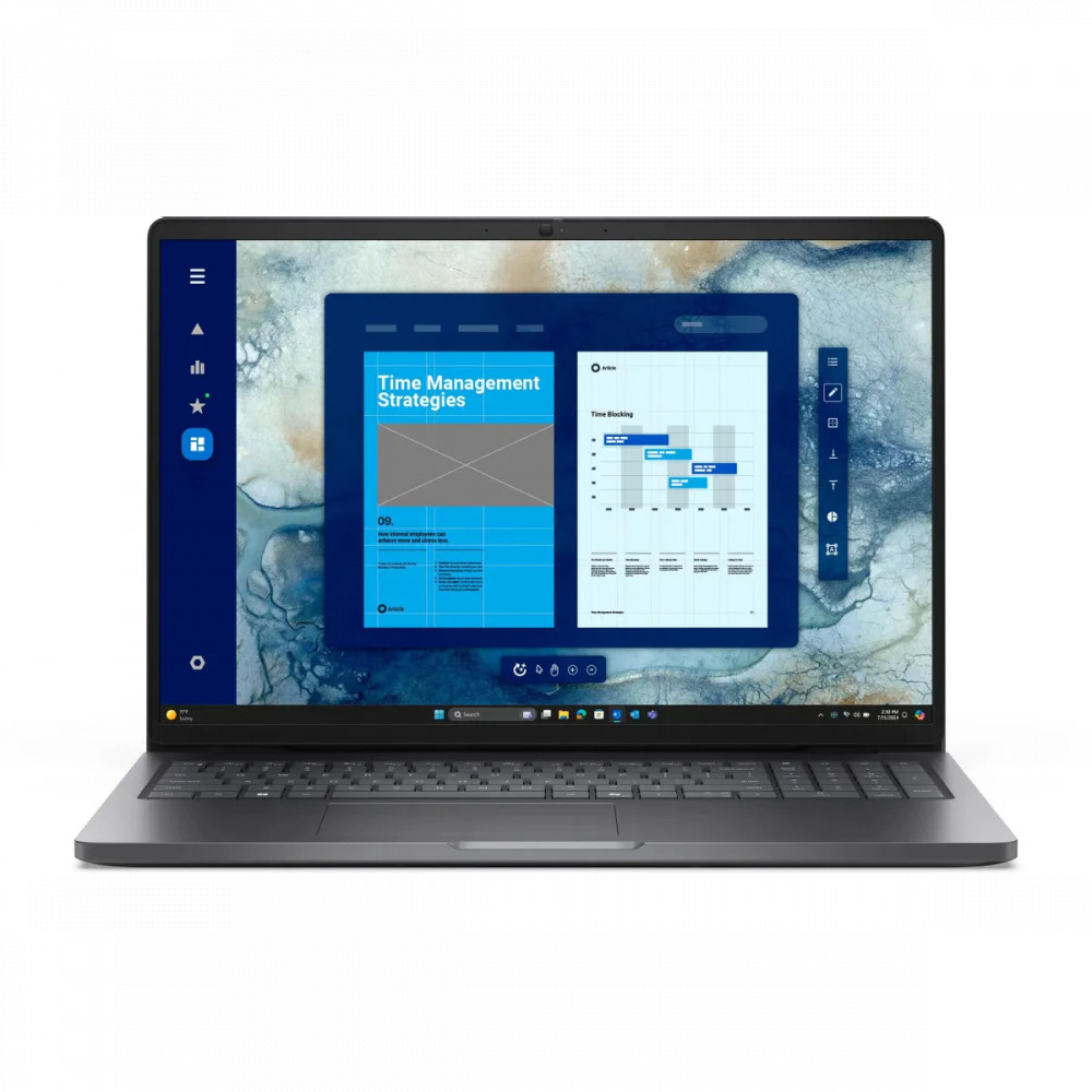 Ноутбук Dell Pro 16 PC16250 PRO16-7613 16 ", WUXGA 1920x1200 (16:10), Intel, Core Ultra 7, 16 Гб, 1 ТБ, Intel Graphics, Linux - миниатюра 7
