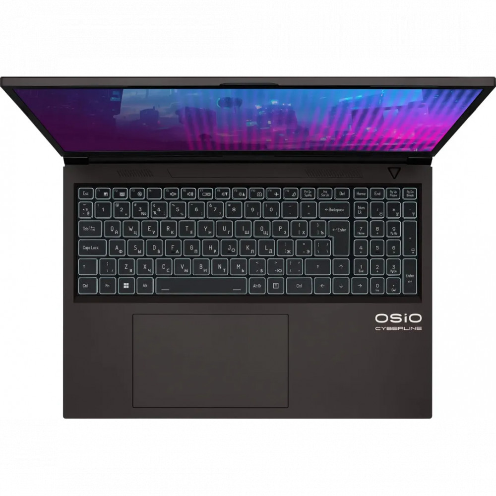 Ноутбук OSIO CyberLine C160I-001 16 ", WUXGA 1920x1200 (16:10), Intel, Core i5, 16 Гб, 512 ГБ, nVidia GeForce RTX 3050 - миниатюра 8
