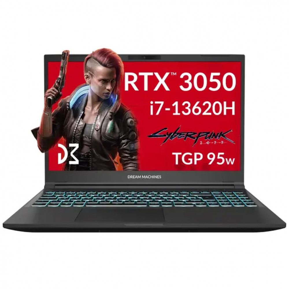 Ноутбук Dream Machines RG3050-15KZ76 15.6 ", FHD 1920x1080 (16:9), Intel, Core i7, 16 Гб, 1 ТБ, nVidia GeForce RTX 3050 - миниатюра 6