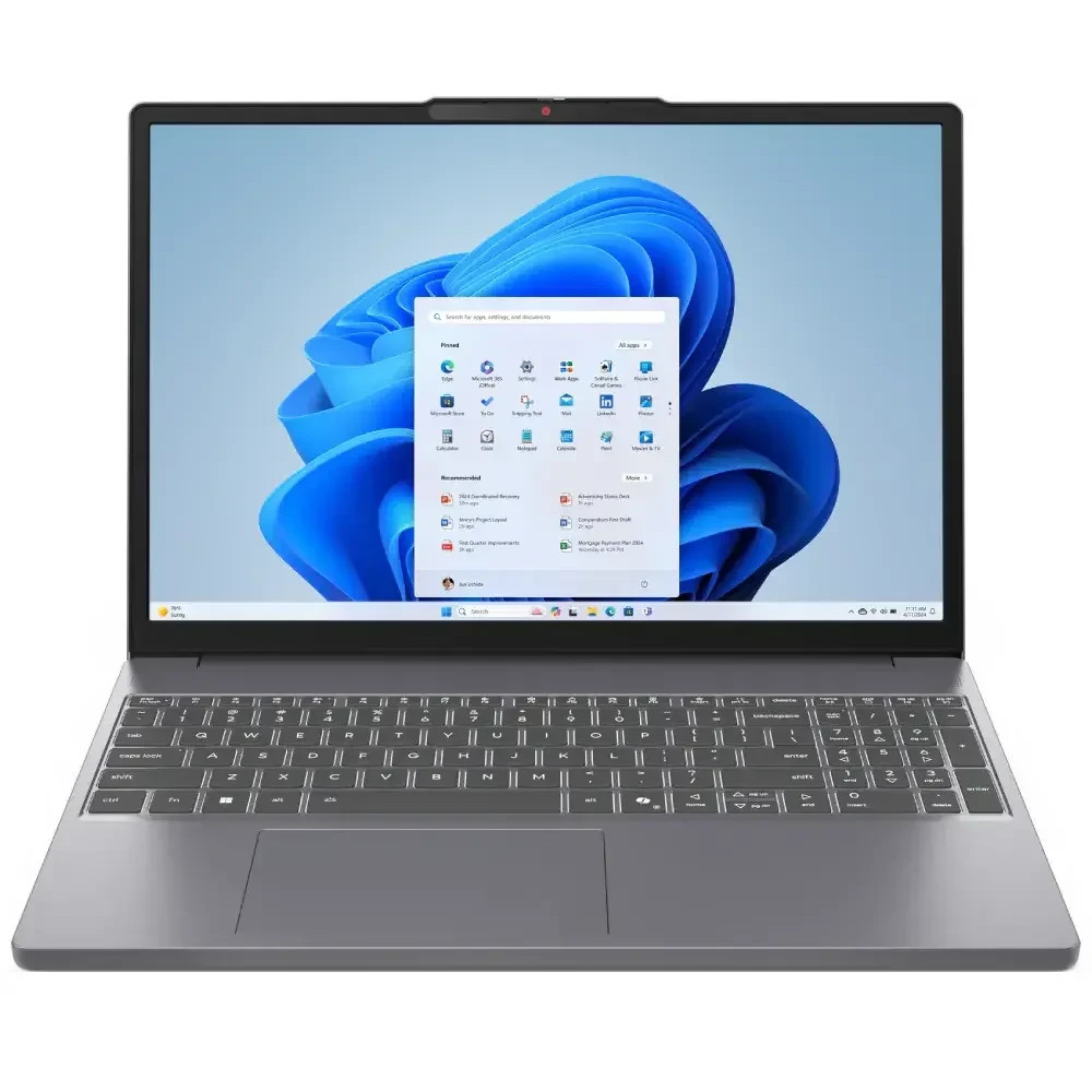 Ноутбук Lenovo Slim 3 16IRH10R Luna Grey 83K50006RK 16 ", FHD 1920x1080 (16:9), Intel, Core 5, 16 Гб, 1 ТБ, Intel Graphics - миниатюра 7