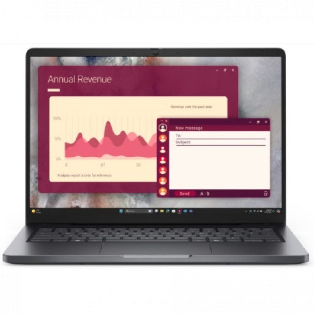 Ноутбук Dell 210-BRFT_1 14 ", WUXGA 1920x1200 (16:10), AMD, Ryzen AI 5 Pro, 16 Гб, 256 ГБ, Radeon 840M Graphics, Windows 11 Pro - миниатюра 4