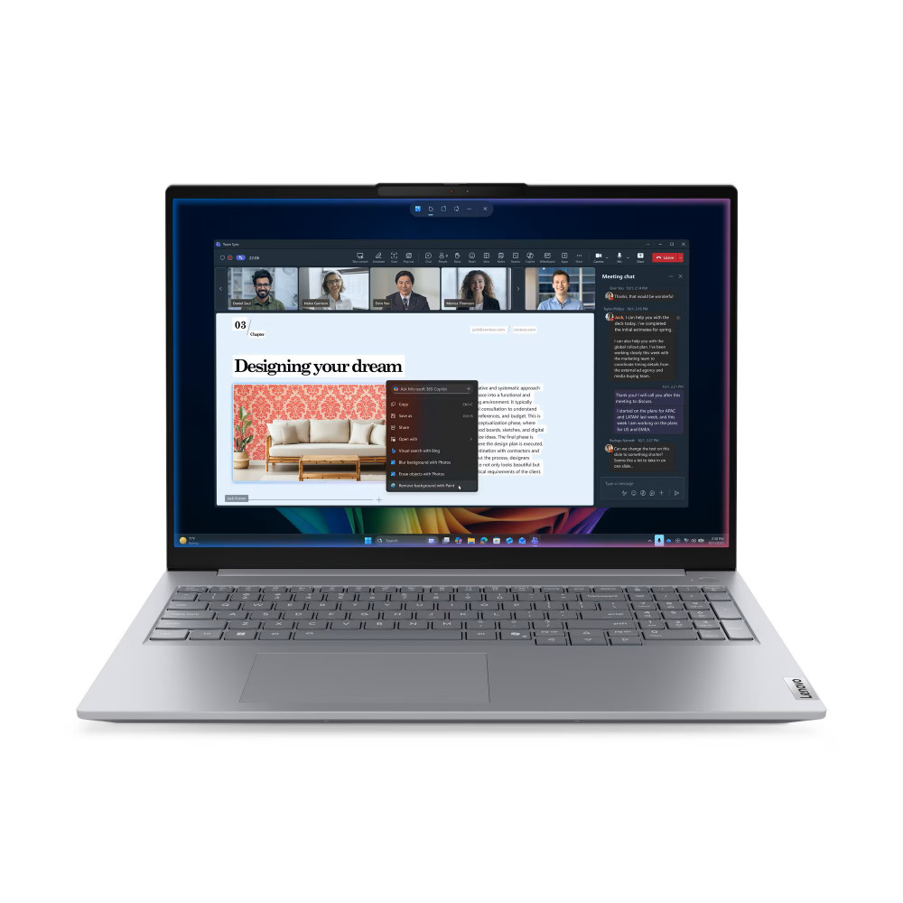 Ноутбук Lenovo ThinkBook 16 G9 IPL 21UR005RFW 16 ", WUXGA 1920x1200 (16:10), Intel, Core Ultra 7, 32 Гб, 512 ГБ, Intel Iris Xe Graphics, Windows 11 Pro - миниатюра 7