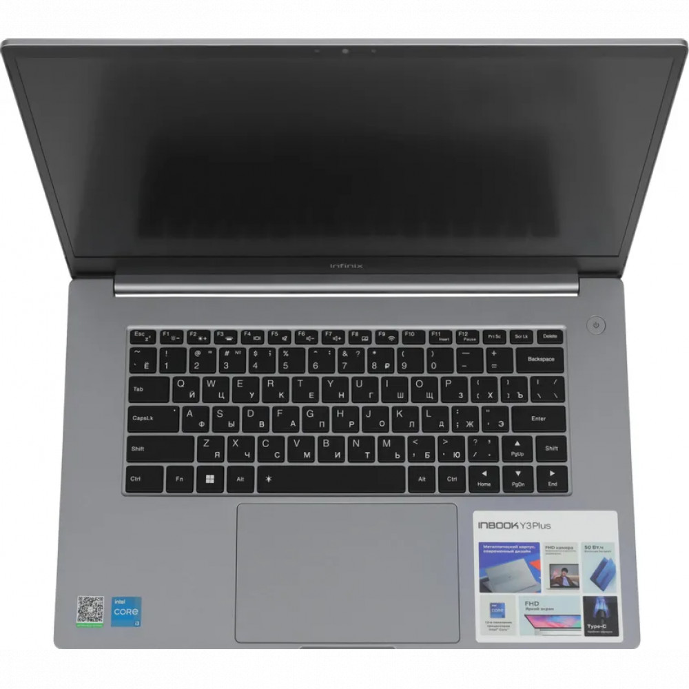 Ноутбук Infinix INBOOK Y3 Plus YL512 71008302599 15.6 ", FHD 1920x1080 (16:9), Intel, Core i3, 8 Гб, 512 ГБ, Intel UHD Graphics - миниатюра 8
