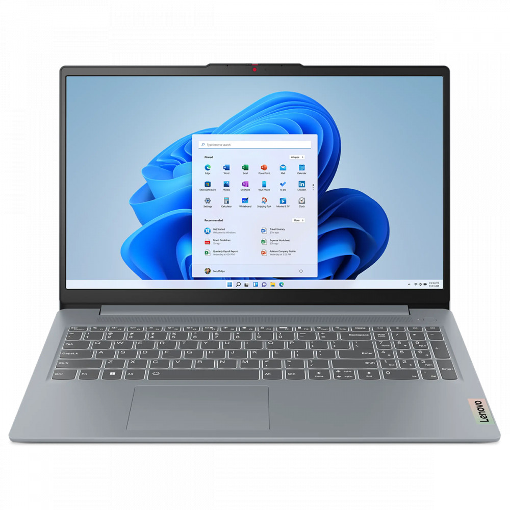 Ноутбук Lenovo IdeaPad Slim 3 15AMN8 82XQ00EKPS 15.6 ", FHD 1920x1080 (16:9), AMD, Ryzen 5, 8 Гб, 512 ГБ, AMD Radeon 610M - миниатюра 7