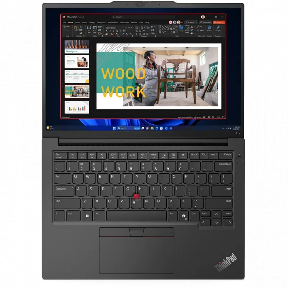 Ноутбук Lenovo ThinkPad E14 G6 21M7002XRT 14 ", WUXGA 1920x1200 (16:10), Intel, Core Ultra 7, 16 Гб, 512 ГБ, Intel Arc Graphics, Windows 11 Pro - миниатюра 13