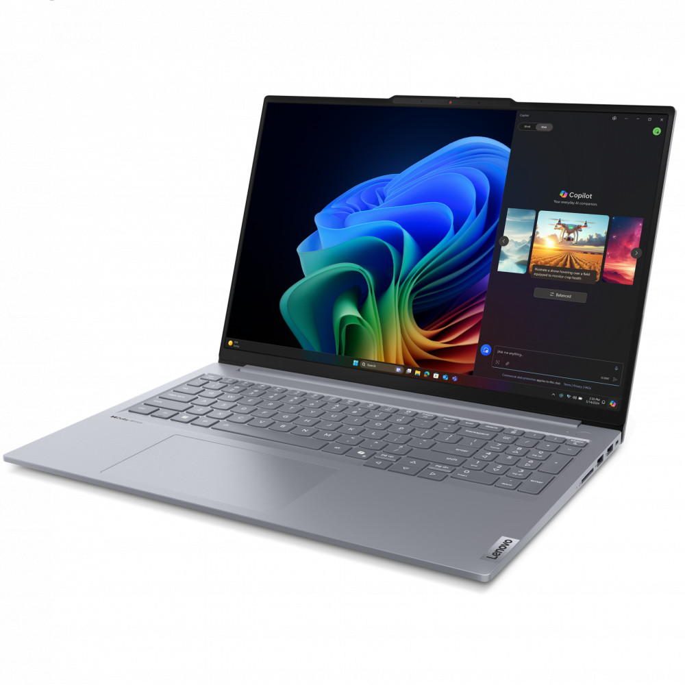 Ноутбук Lenovo ThinkBook 16 G7 QOY 21NH0002RU 16 ", WUXGA 1920x1200 (16:10), Intel, Snapdragon X Plus, 16 Гб, 512 ГБ, Qualcomm® Adreno™ GPU - миниатюра 9