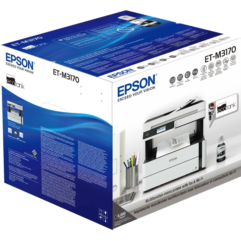МФУ Epson M3170 C11CG92405 А4, Струйный, Монохромная - миниатюра 10