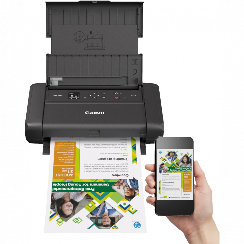 Принтер Canon MAXIFY BX110 WITH BATTERY 7069C027AA А4, Струйный, Цветная - миниатюра 4