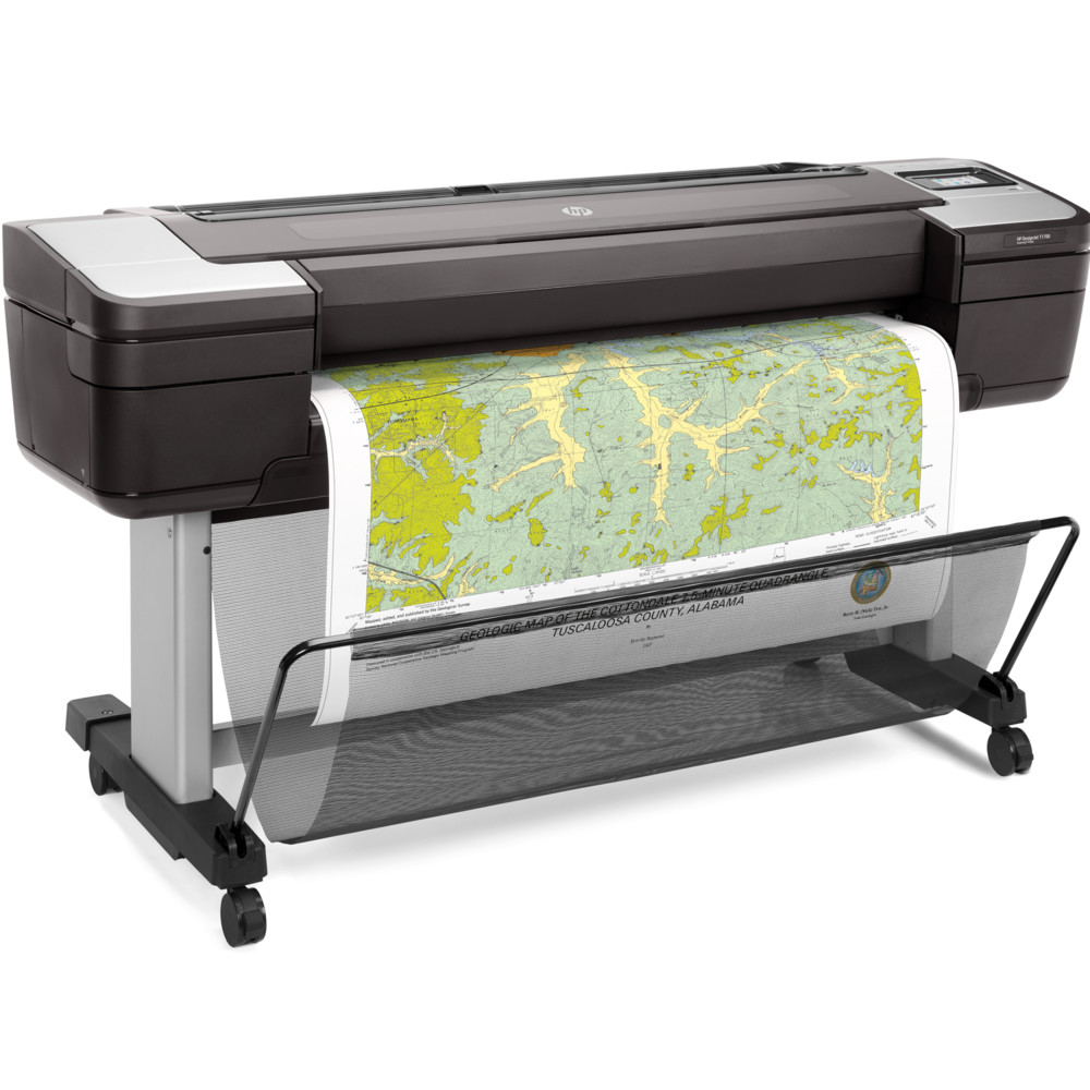 Плоттер HP DesignJet T1700 W6B55A Цветной, Струйная, A0+ (44 дюйма) (1118), 44" - миниатюра 2