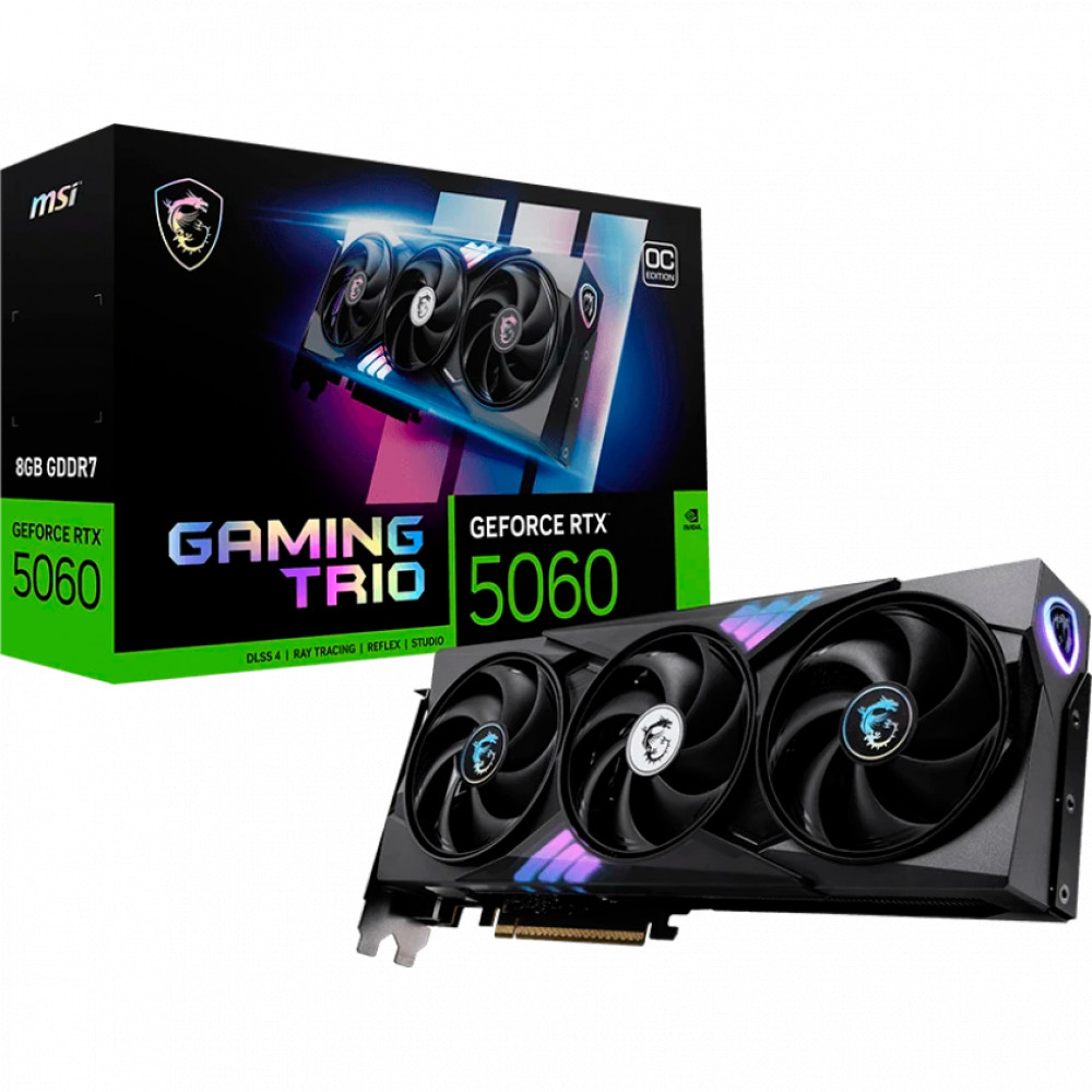 Видеокарта MSI GeForce RTX 5060 8G GAMING TRIO OC 8 ГБ - миниатюра 10